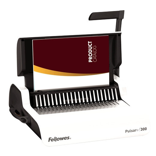 Fellowes Pulsar+ 300 Encuadernadora Manual A4 para Canutillo de Plastico - Perfora hasta 20 Hojas - Encuaderna hasta 300 Hojas