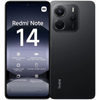 Xiaomi Redmi Note 14 Smartphone Pantalla AMOLED 6.67" - 6GB - 128GB - Camara Principal 108MP - Bateria 5500mAh - HyperCharge 33W - Color Negro