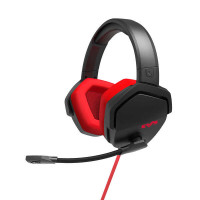 Energy Sistem Auriculares Gaming ESG 4 Sonido Envolvente 7.1 - LED Light - Almohadillas de Cuero Proteico - Color Rojo