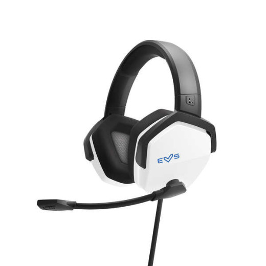 Energy Sistem Auriculares Gaming ESG 3 - Graves Profundos - Almohadillas de Tela - Sonido Cristalino - Color Blanco