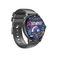 XO J11 Reloj Smartwatch Pantalla Redonda 2.06" HD - Asistente de Voz - Control de Musica - Always On Display - Llamadas BT - IP68 - Color Negro