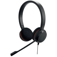 Jabra Evolve 20 Auriculares con Microfono USB - Cancelacion de Ruido - Diadema Ajustable - Controles en Cable - Color Negro