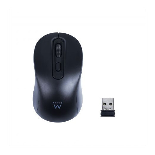 Ewent EW3218 Raton Inalambrico USB 1600dpi - 4 Botones - Uso Ambidiestro - Color Negro