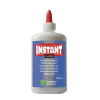 Instant Classic Cola Blanca 100gr - Apto para Uso Infantil y/o Domestico - Sin Disolventes - Color Blanco