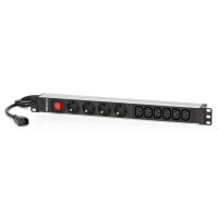 Salicru Regleta SPS PDU Unidad de Distribucion de Energia - 4 Tomas Schuko y 6 Tomas IEC C13 - Color Negro