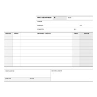 Apli Talonario Entrega 1/4 Apaisado Duplicado A-49 - Papel Autocopiativo - 50 Juegos por Talonario - Numeracion Secuencial - Blanco y Amarillo