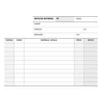 Apli Talonario Entrega 1/8 Apaisado Triplicado - 210 x 148mm - Copias Autocopiativas - Numeracion Secuencial - Tapa Protectora - Blanco