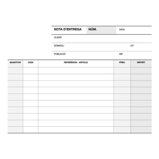 Apli Talonario Entrega 1/8 Apaisado Duplicado - Formato Apaisado - 2 Copias - Numeracion Secuencial - Papel Autocopiativo - Catalogo de Productos - Blanco