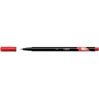 Bic Intensity Fine Rotulador de Punta Fina de 0.8mm - Trazo de 0.4mm - Tinta con Base de Agua - Color Rojo