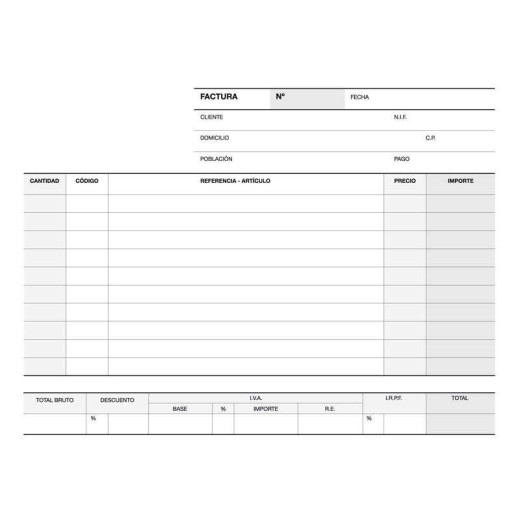 Apli Talonario Factura 1/4 Apaisado Duplicado A-64 - Papel Autocopiativo - 50 Juegos por Talonario - Numeracion Secuencial - Blanco y Amarillo