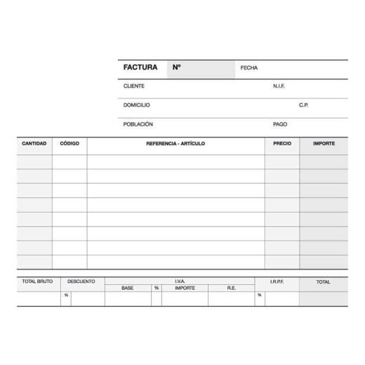 Apli Talonario Factura 1/8 Apaisado Duplicado A-67 - Papel Autocopiativo - 50 Juegos por Talonario - Numeracion Secuencial - Blanco y Amarillo