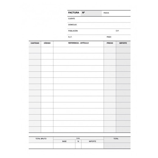 Apli Talonario de Facturas 1/8 Vertical con Duplicado - Excelente Calidad de Calca - Original Blanco y Copia Amarillo - Microperforado - Carton Separador Incluido