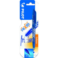 Pilot Frixion Ball Pack de 1 Boligrafo de Gel Borrable - Punta de Bola 0.7mm - Trazo 0.4mm - Grip Ergonomico - Color Azul