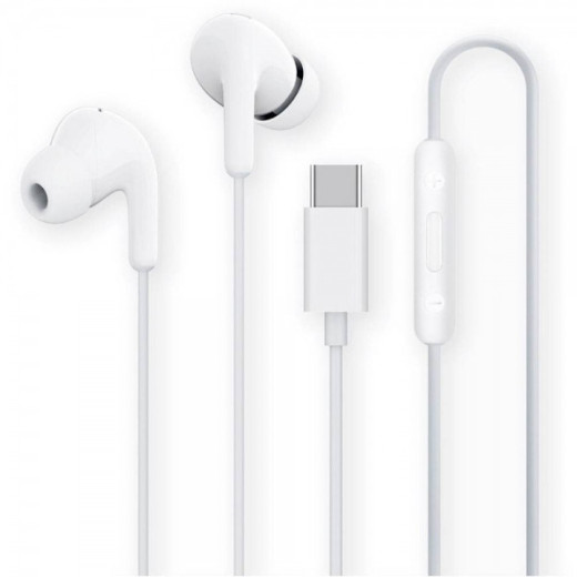 Xiaomi Mi Dual Driver Earphones Auriculares USB-C - Microfono Integrado - Resistencia IPX4 - Control en Cable - Color Blanco