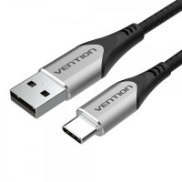 Vention Cable USB-A Macho a USB-C Macho 3A 60W 480Mbps - 0.5m - Color Gris