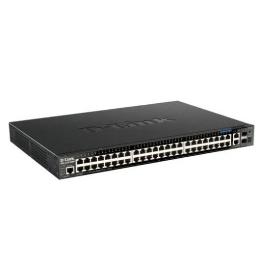 D-Link Switch Gestionado 44 Puertos Giga PoE + 4 Puertos 2.5G PoE + 2 Puertos 10G + 2 Puertos 10G SFP