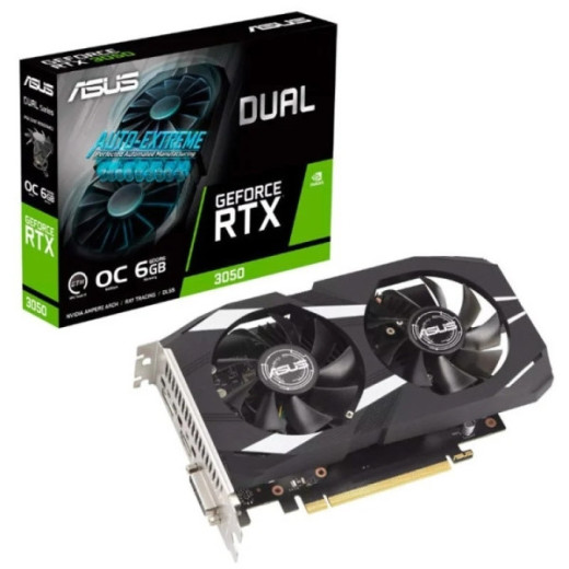 Asus Dual GeForce RTX 3050 OC Edition Tarjeta Grafica 6GB GDDR6 - HDMI