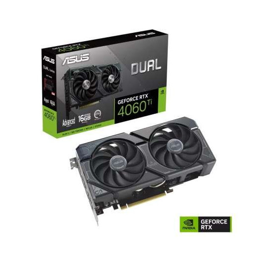 Asus Dual GeForce RTX 4060 Ti Advanced Edition Tarjeta Grafica 16GB GDDR6 DLSS3