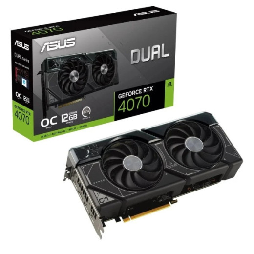 Asus Dual GeForce RTX 4070 OC Edition Tarjeta Grafica 12GB GDDR6X DLSS3