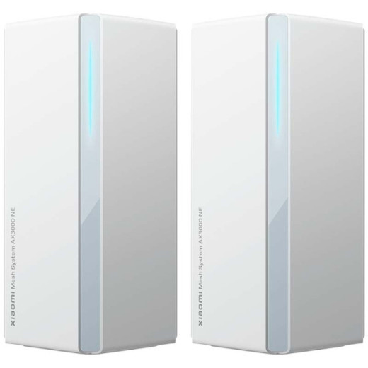 Xiaomi Sistema WiFi Mesh de 2 Unidades WiFi 6 AX3000NE Dual Band - Velocidad hasta 2978Mbps - 4 Puertos RJ-45