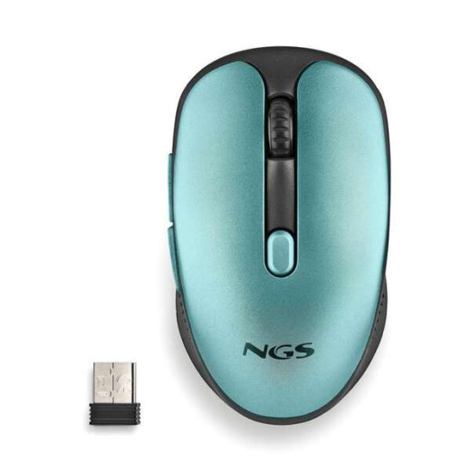 NGS Evo Rust Ice Raton Inalambrico USB 1600dpi - 5 Botones - Recargable - Uso Diestro