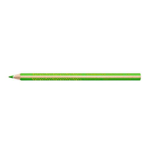 Staedtler Jumbo Noris 128 Lapiz Triangular de Color - Mina de 4mm - Resistencia a la Rotura - Diseño Ergonomico - Color Verde Claro