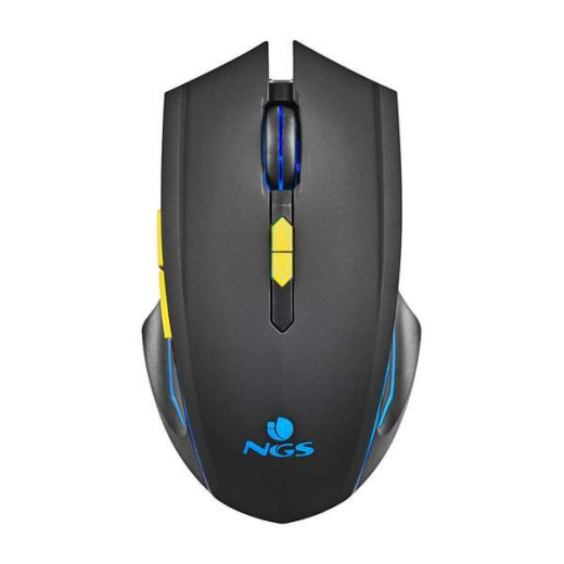 NGS GMX-200 Raton Inalambrico Gaming - 3200dpi - 7 Botones - Luces LED - Color Negro