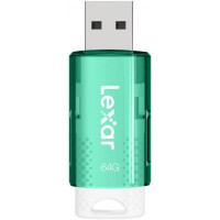 Lexar JumpDrive S60 Memoria USB 64GB - Compacta y Portatil - Transferencias Estandar USB 2.0 - Plug and Play - Color verde