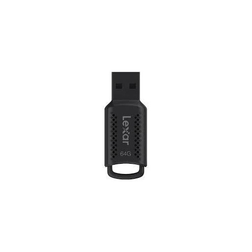 Lexar JumpDrive V40 Memoria USB 64GB - Almacenamiento Confiable - Interfaz USB 2.0 - Diseño Compacto y Portatil - Color Negro