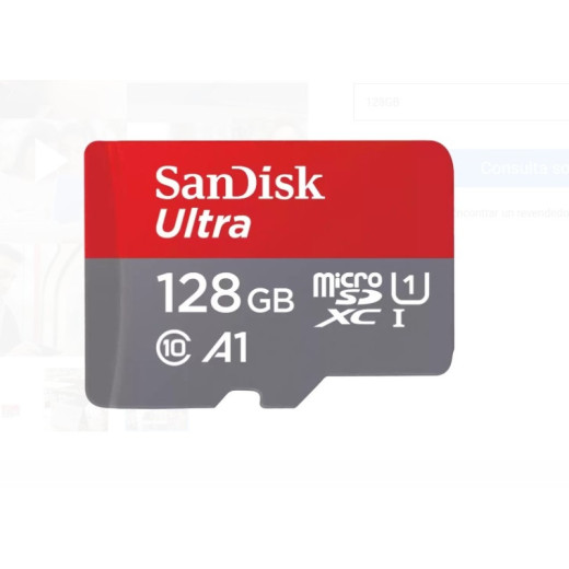 Sandisk Ultra Tarjeta Micro SDXC 128GB UHS-I A1 Clase 10 con Adaptador