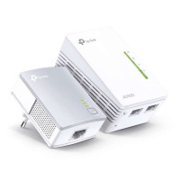 TP-Link Kit Adaptadores PLC/Powerline WiFi 600Mbps 2 Puertos Ethernet 10/100mbps