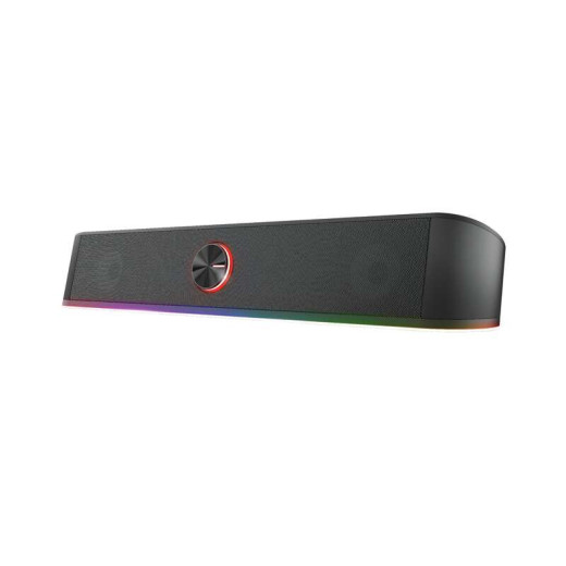 Trust GXT 619 Thorne Barra de Sonido Gaming 12W - Iluminacion RGB - Jack 3.5mm - Control de Volumen - Color Negro