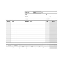 Apli Talonario Factura 1/4 Apaisado Duplicado A-64 - Papel Autocopiativo - Numeracion Secuencial - 50 Juegos por Talonario - Blanco y Amarillo