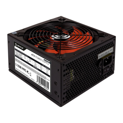 Unykach ATX 550W Gaming Fuente de Alimentacion 550W ATX 2.3 - PPFC - Ventilador 140mm