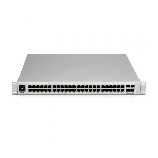 Ubiquiti USW Pro 48 PoE Switch 40 Puertos Gigabit PoE+ + 8 Puertos Gigabit PoE++ + 4 Puertos 10G SFP+