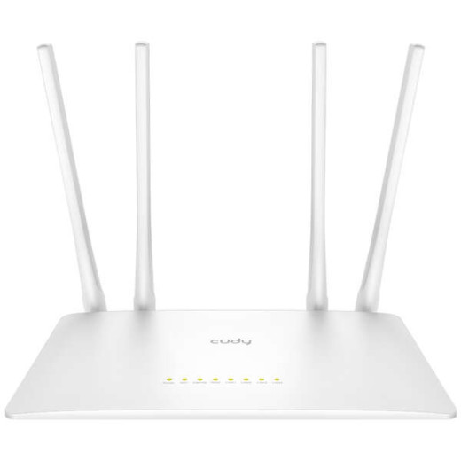 Cudy WR1200 Smart Router WiFi AC1200 Doble Banda - 1x Puerto Wan 100/10 Mbps y 4x Puertos Lan 100/10 Mbps - 4 Antenas Externas