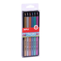 Apli Lapices Jumbo Metal - 5mm - Colores Oro