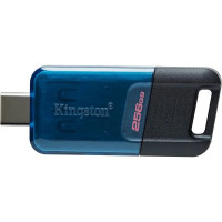 Kingston DataTraveler 80M Memoria USB-C 3.2 Gen 1 256GB - 200 MB/s en Lectura - Color Azul/Negro (Pendrive)