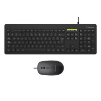 Unykach MK211 Pro Slim Pack de Teclado Slim 108 Teclas de Membrana + Raton 2400dpi