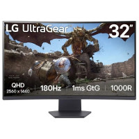 LG UltraGear Monitor 31.5" Curvo 1000R LED VA QHD FreeSync 180Hz - Respuesta 1ms - 16:9 - HDMI