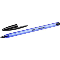 Bic Cristal Soft Boligrafos de Bola - Punta Media de 1.2mm - Trazo 0.45mm - Escritura mas Fluida - Color Negro