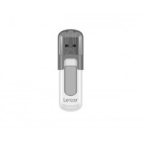 Lexar JumpDrive V100 Memoria USB 64GB - Compacta y Portatil - Interfaz USB 2.0 - Color Blanco