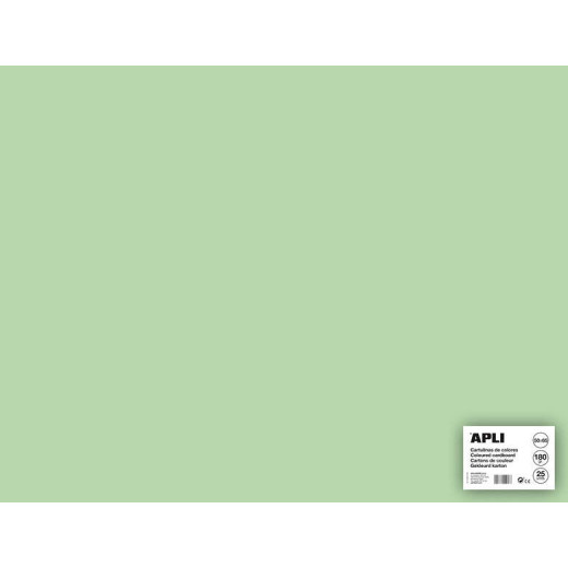 Apli Cartulina Verde Esmeralda 50 x 65cm 170g 25 Hojas