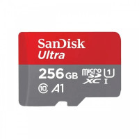 Sandisk Ultra Tarjeta Micro SDXC 256GB UHS-I A1 Clase 10 con Adaptador