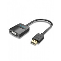 Vention Conversor HDMI Macho a VGA Hembra - 0.15m - Color Negro