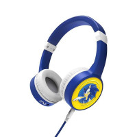 Energy Sistem Lol&Roll Sonic Kids Auriculares - Compartir Musica - Cordon Desmontable - 85 DB Limite de Volumen - Color Azul