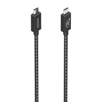 Aisens Cable USB4 Gen3x2 Aluminio 40Gbps 8K@60Hz 5A 48V 240W E-Mark - Tipo USB-C/M-USB-C/M - 0.5M - Color Negro