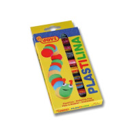 Jovi Pack con 10 Barras de Plastilina 15gr - Muy Moldeable - No se Seca - Colores Surtidos