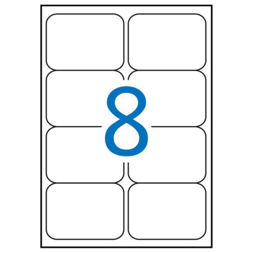 Apli Etiquetas Blancas Resistentes Intemperie 99.1 x 67.7mm 20 Hojas