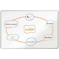 Nobo Premium Plus Pizarra Magnetica de Acero Vitrificado 1800x1200mm - Montaje en Esquina - Blanco